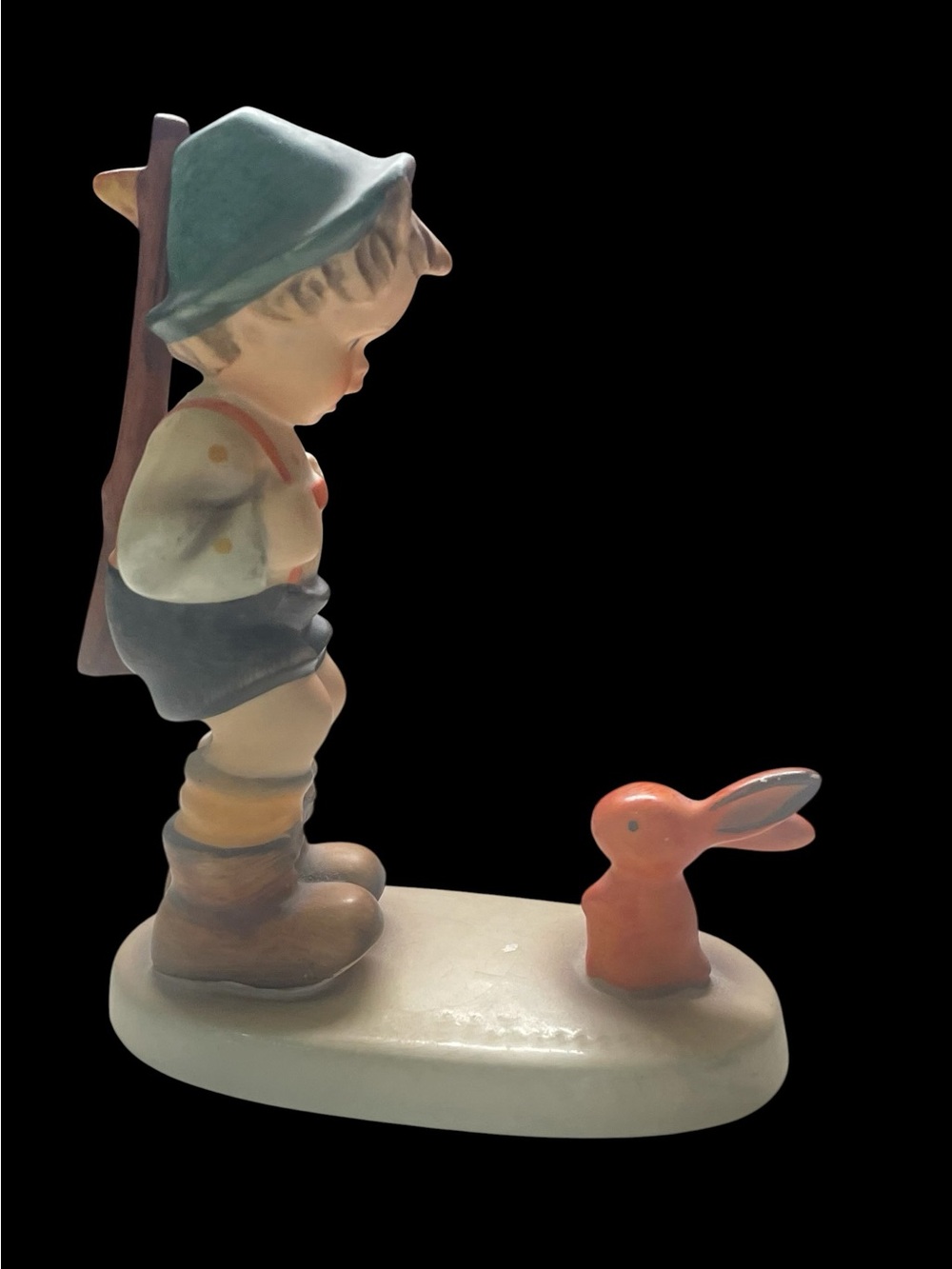 Hummel “Sensitive Hunter” Boy with Bunny Figurine
